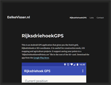 Tablet Screenshot of eelkevisser.nl